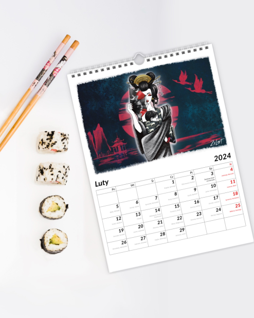 kalendarz-2024-zolart-luty-geisha